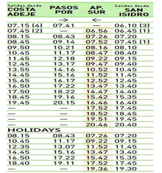 Bus schedule from Tenerife South Airport to Costa Adeje
