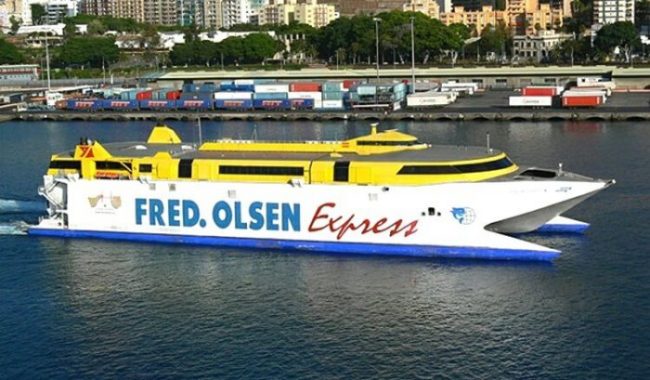 Ferry of Fred Olsen company on Tenerife